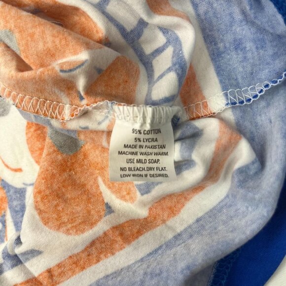 Barbara Gerwit Mod Floral Print Blouse Bright Funky Print Ladies Size Large - Picture 4 of 6